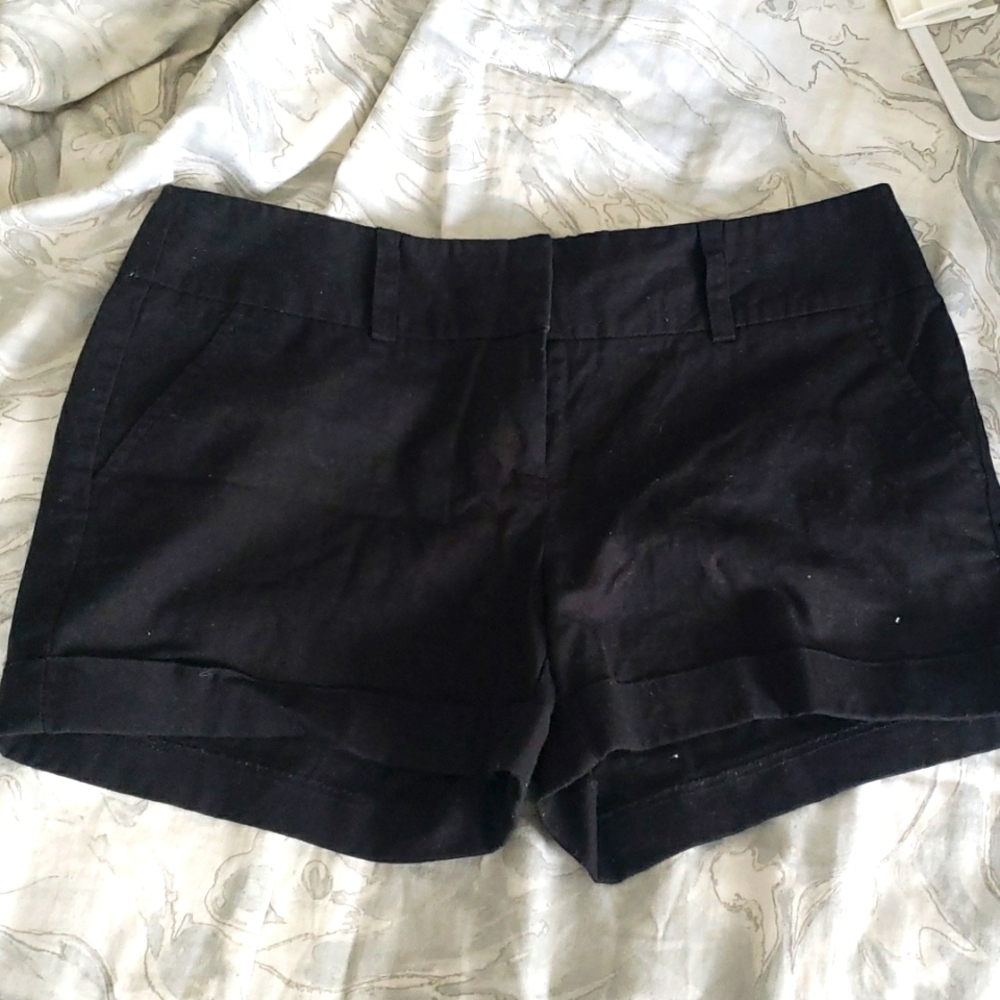 Size 8 black knit shorts from Forever 21